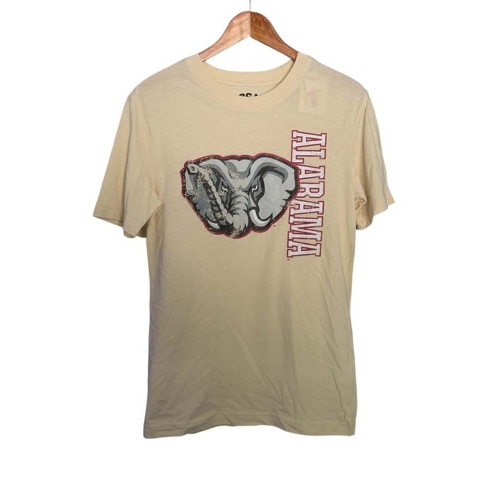 Alabama Crimson Tide NCAA Rivalry Threads Mens Cream T-Shirt Size Small *NWT*